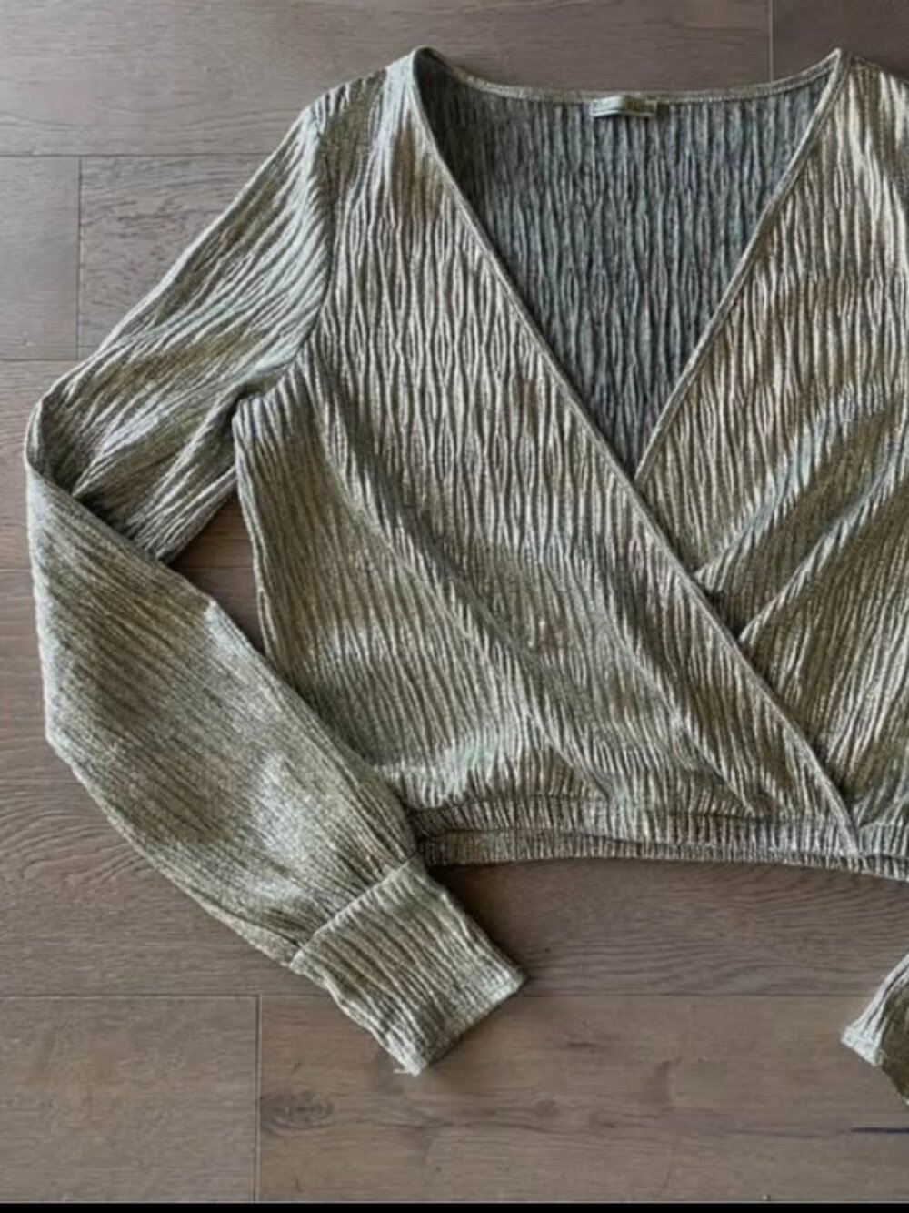 Metallic Silver Top